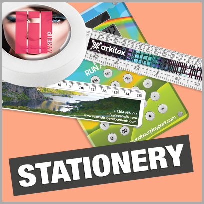 Stationery personalised with print