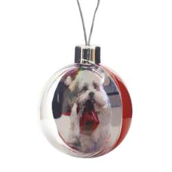 Personalised Xmas Bauble Decoration with Picture